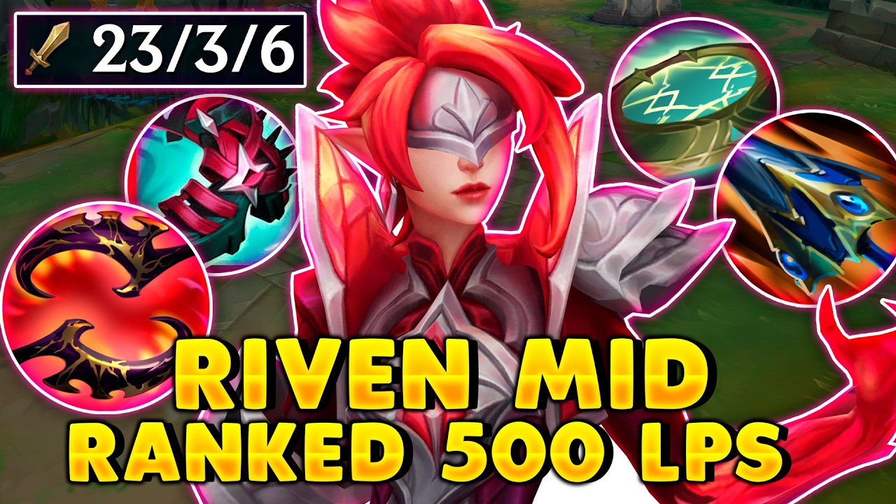 😱¡ABANDONO DEFINITIVAMENTE LA TOPLANE! USO a *RIVEN MID* y SACO 15 MVP's SEGUIDOS en 500 LPS MASTER