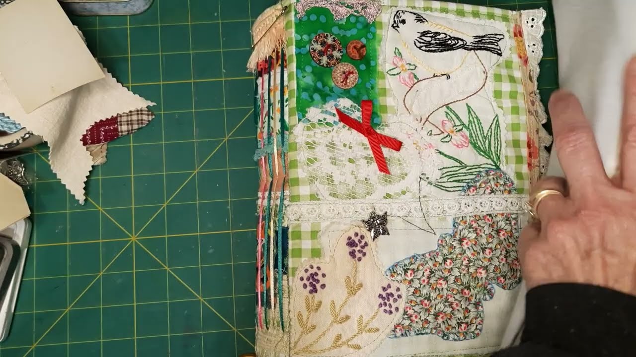 My #cottagecollection #junkjournal #fabricjournal #memorykeeping