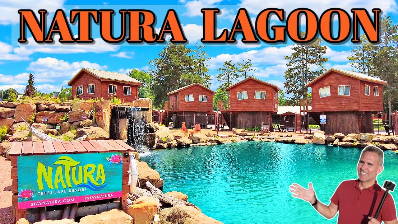 Wisconsin Dells' Natural Lagoon - Natura Treescape Resort in 4K