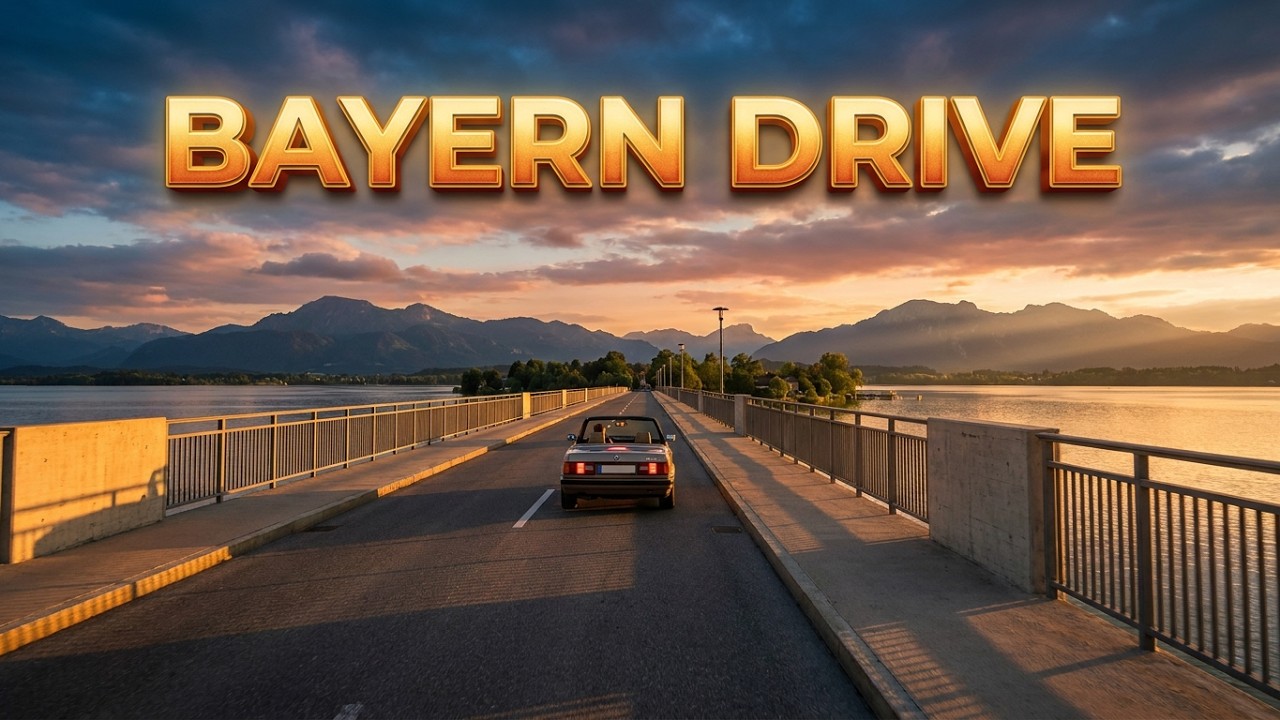 Seebruck am Chiemsee - Chieming | Autofahrt | Bayern
