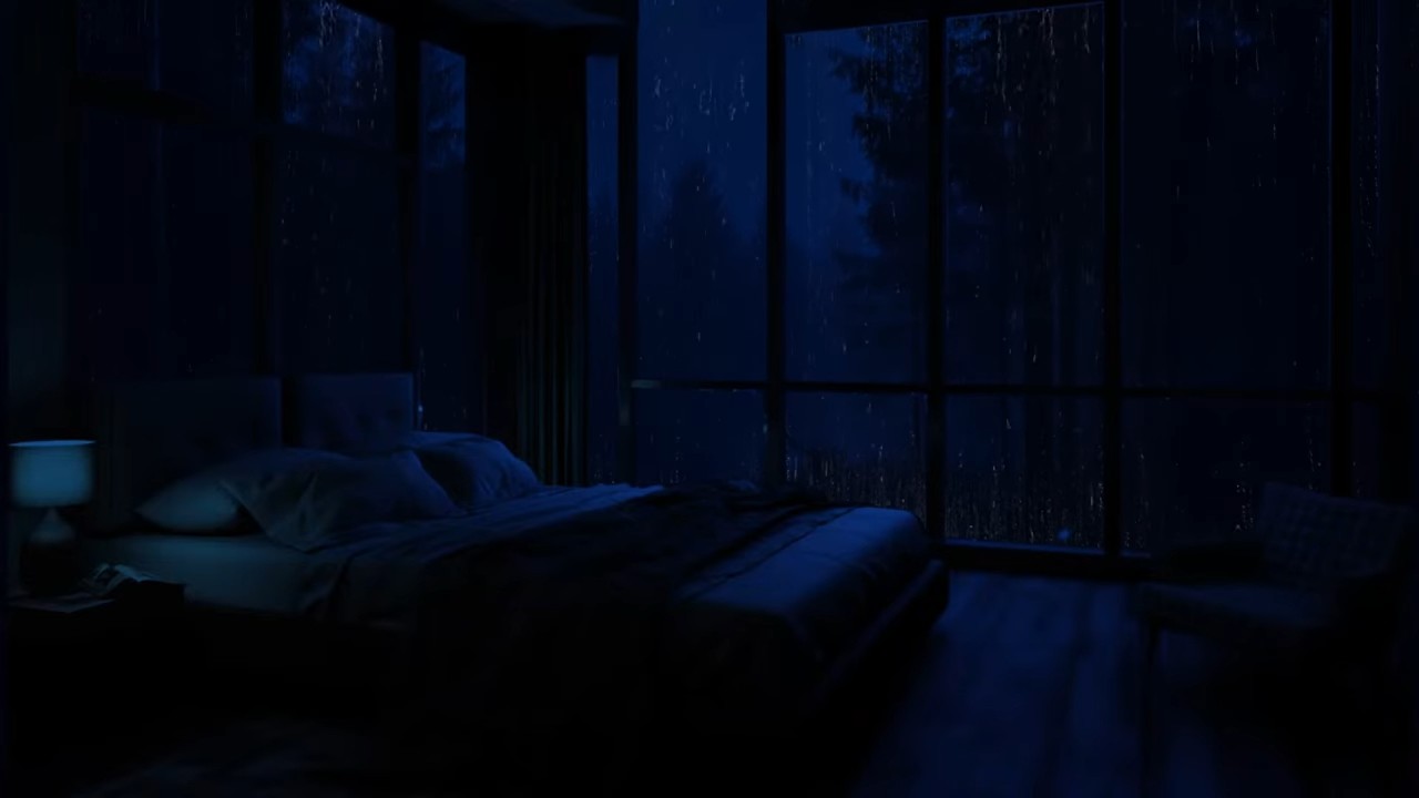 Keine Werbung, nur Regen: Die perfekte Kulisse zum Entspannen und Einschlafen