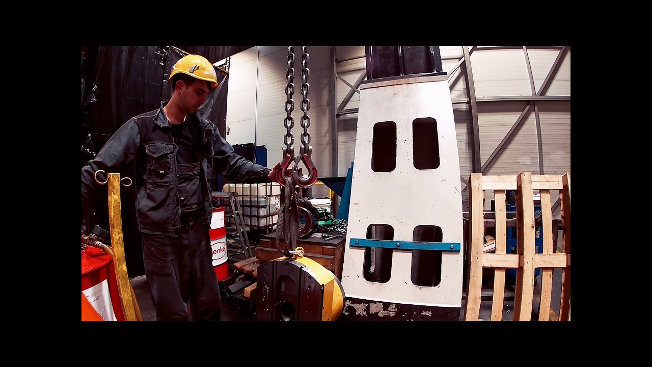 Working on a cnc boring machine TOS VARNSDORF/ Работа на горизонтально расточном станке с чпу