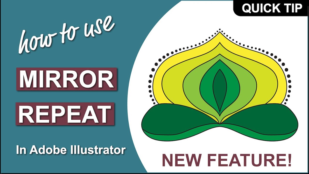 Как использовать функцию зеркального повтора в Adobe Illustrator