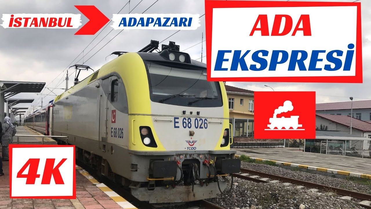 ADA EKSPRESİ | ADAPAZARI TREN GARI SON HALİ! | TURKISH STATE RAILWAYS | İSTANBUL-ADAPAZARI| TRAIN 4K