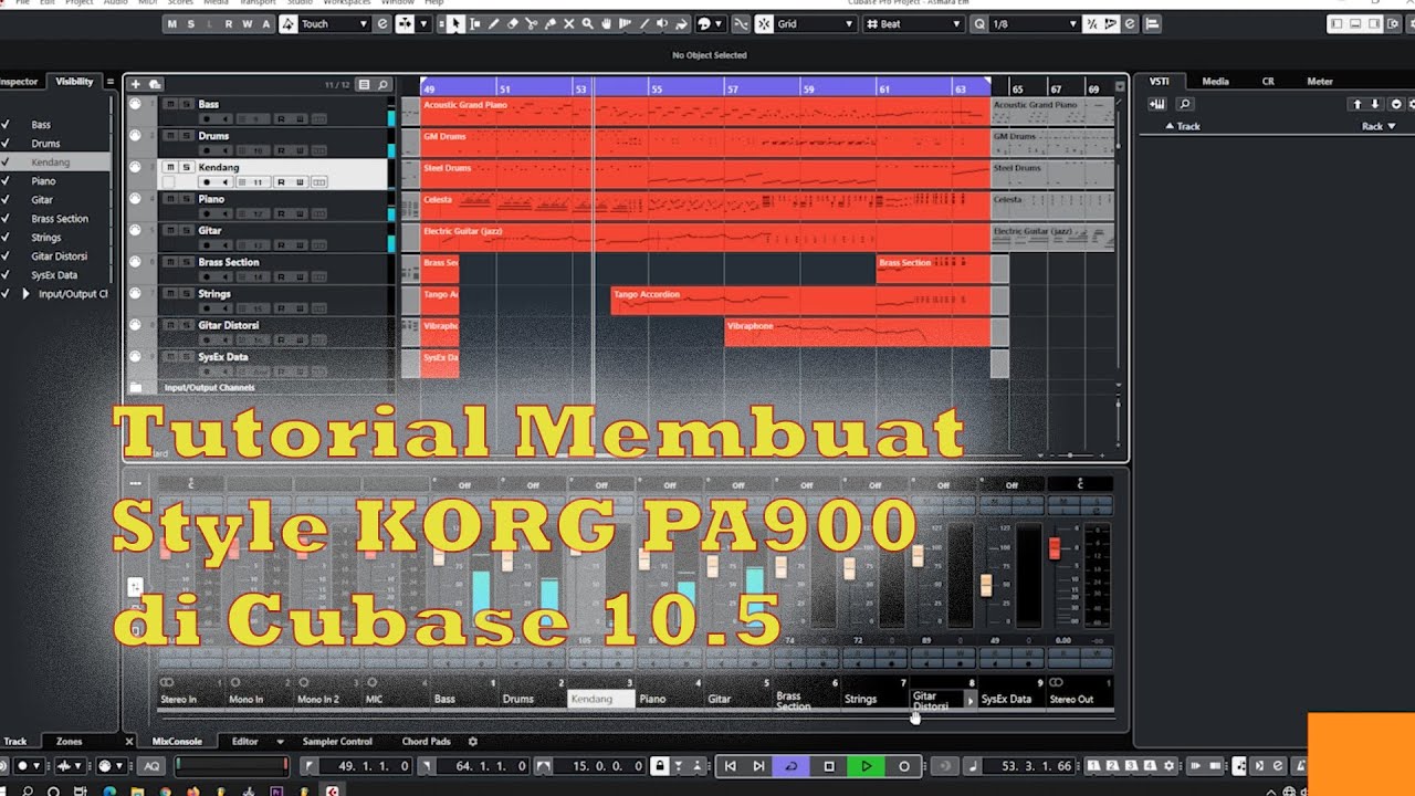Membuat Style KORG PA900 di Cubase