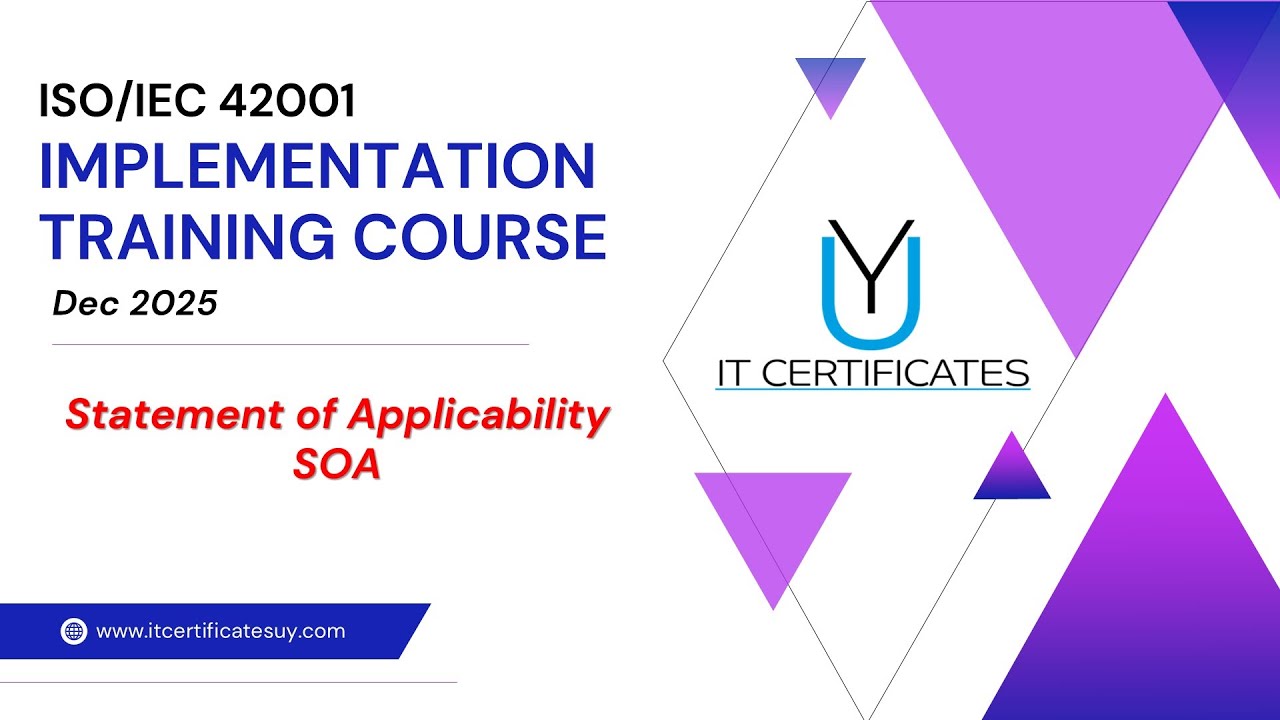 Statement of Applicability SOA