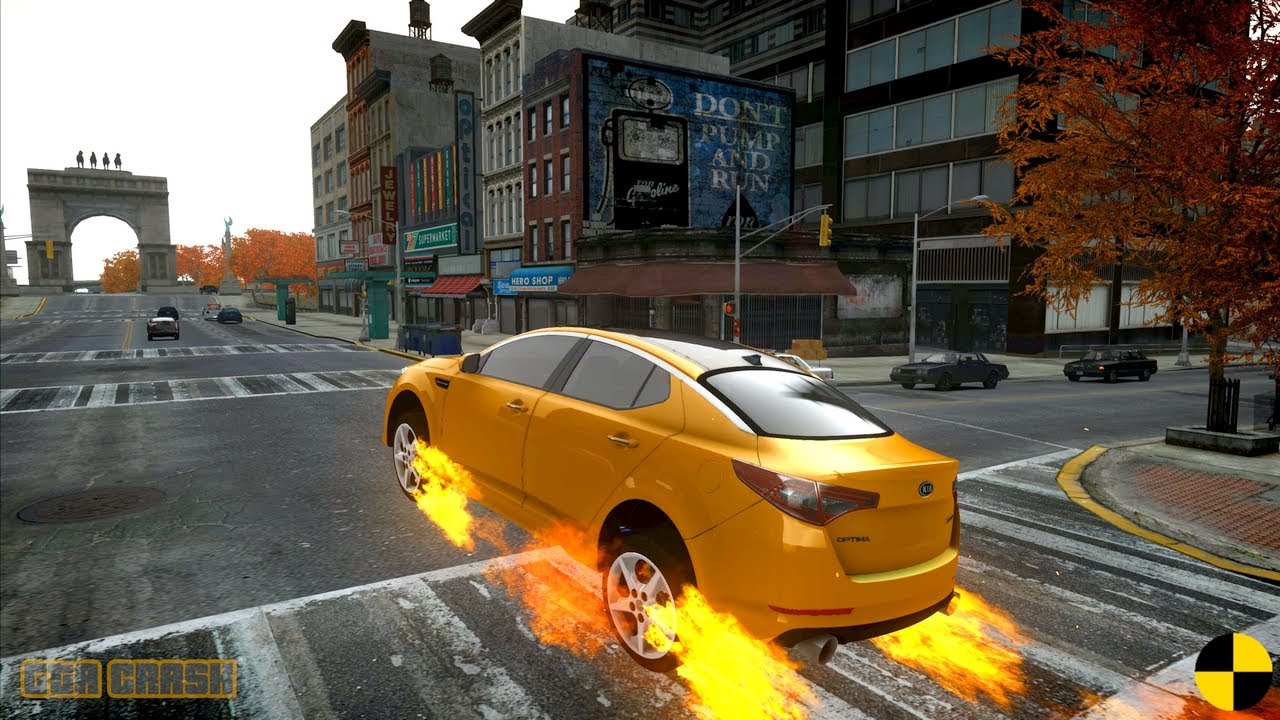 GTA 4 CRASH TESTING REAL CAR 645