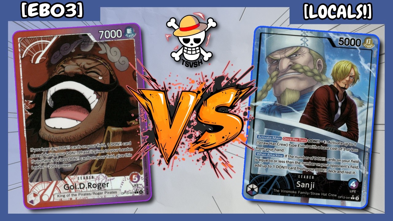 (EB03) Store Treasure Cup RP Roger VS UP Sanji OPTCG POV