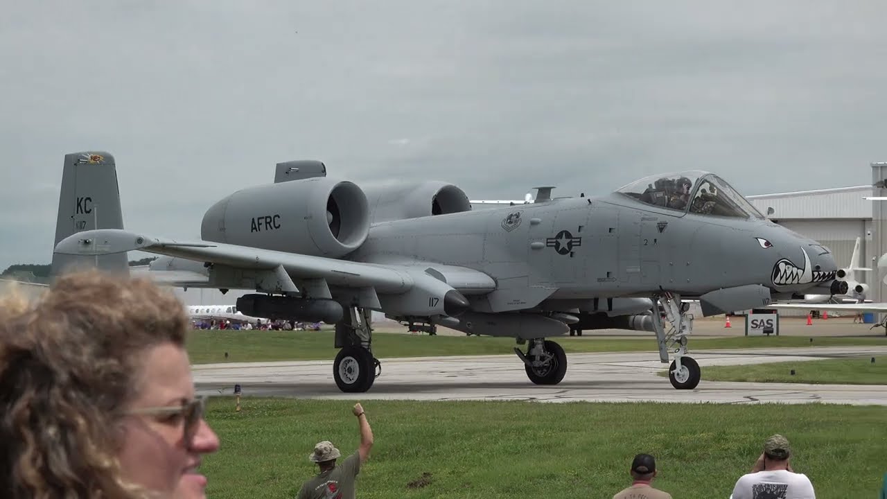 A-10 Thunderbolt also called the "Warthog" demonstration at Spirit of St. Louis Airshow 2024