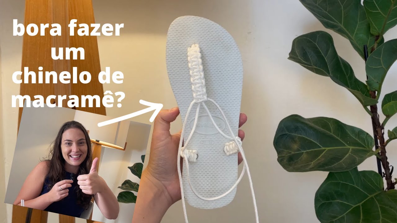 Tutorial completo de Chinelo em Macramê fácil fácil!!!