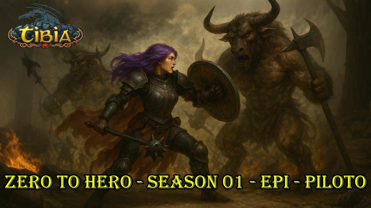 ZERANDO O TIBIA - S01 EP01 - MISSÃO!? CONSEGUIR UM PERSONAGEM 100%