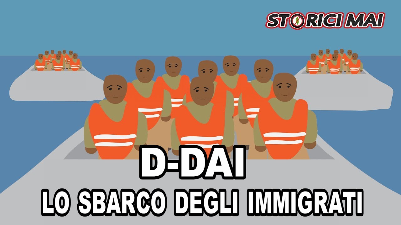 D-DAY - lo sbarco degli immigrati - parodia Storici MAI