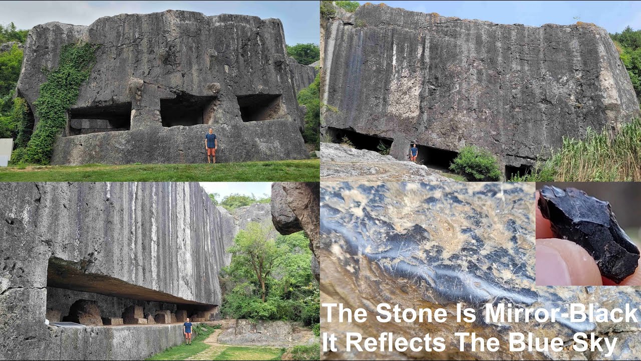 Yangshan Quarry, China! World's Largest Megaliths &ndash; Two Hour Close-Up Video - Stone Is Mirror-Black