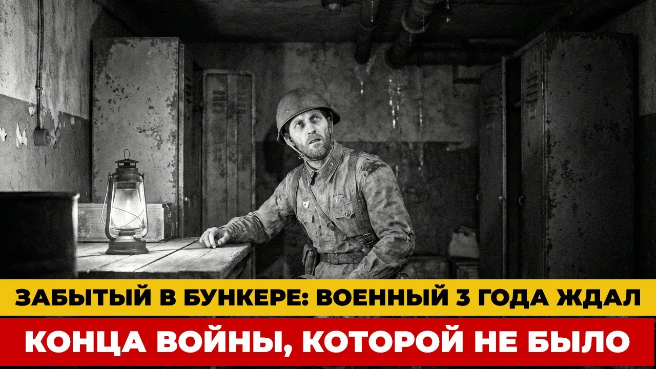 ЗАБЫТЫЙ В БУНКЕРЕ: Военный 3 года ждал конца войны, которой не было