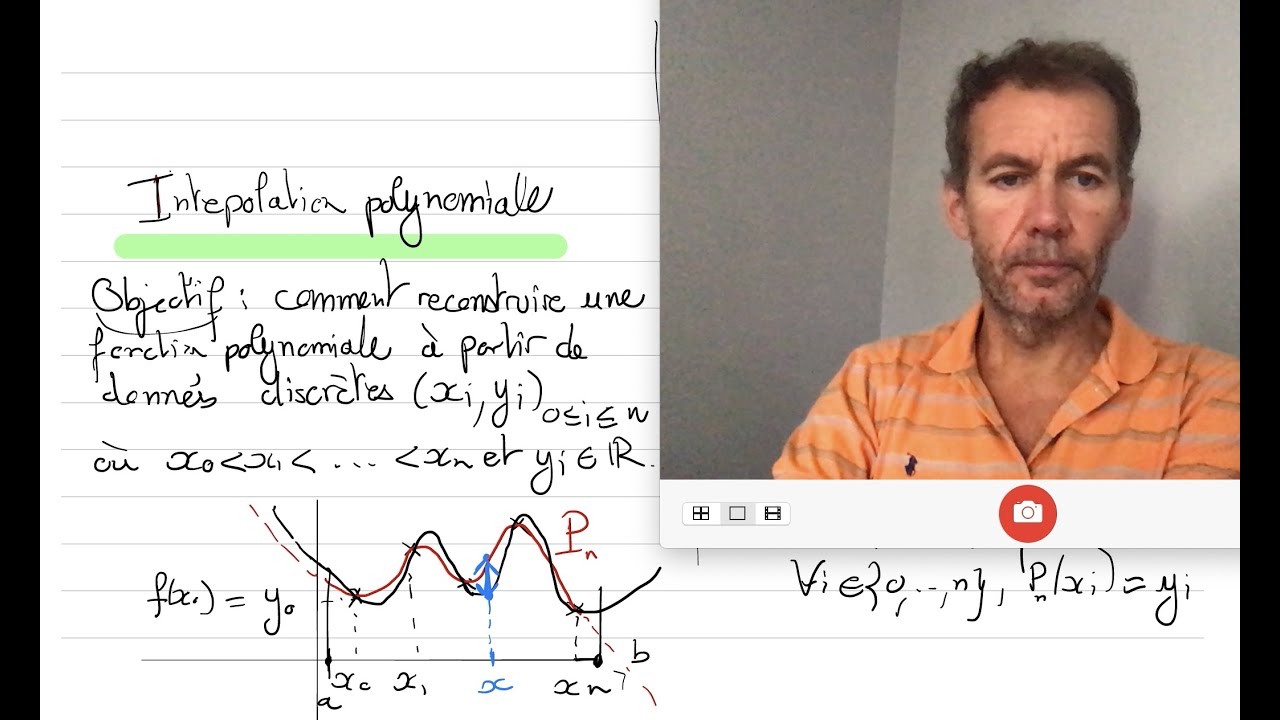 interpolation polynomiale, résumé de cours