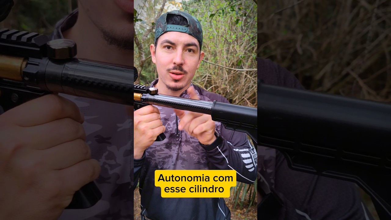 Qual a autonomia da carabina PCP CO2 ca&ccedil;adora? #carabinapcp #carabinapcp #pcpb