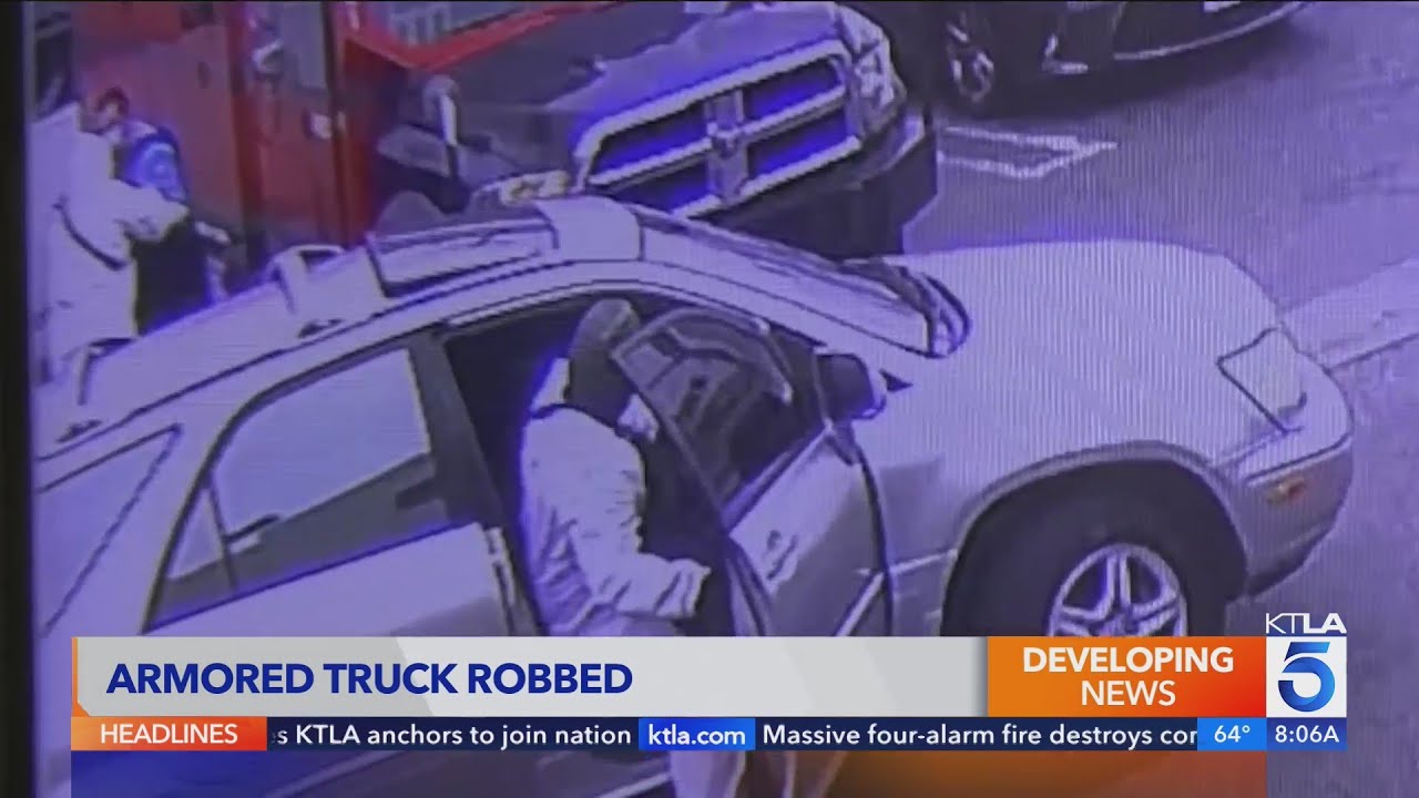 Armored truck robbery caught on video