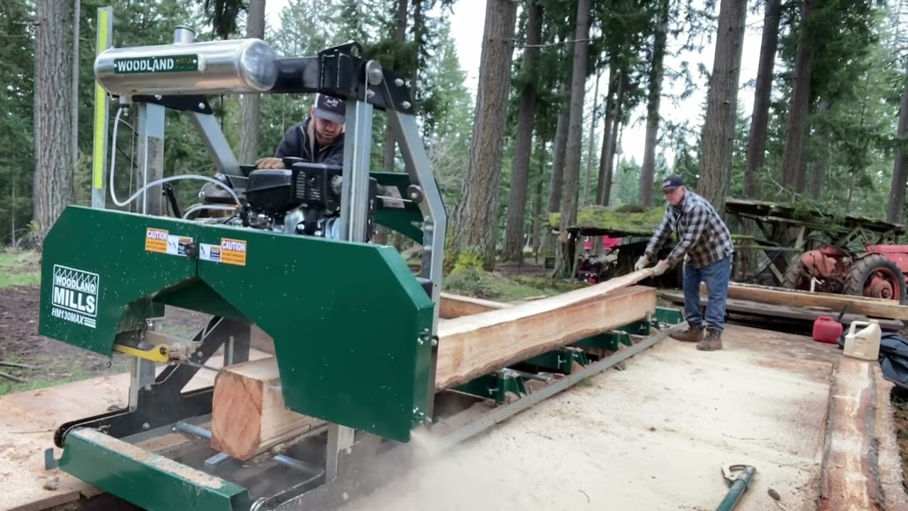 Woodland Sawmill: Douglas Fir into Support Beam