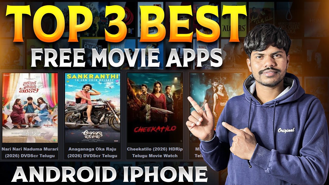 Top 3 Best Movie Apps 2026 | Free Download App In Telugu | Best Free Movies 😱