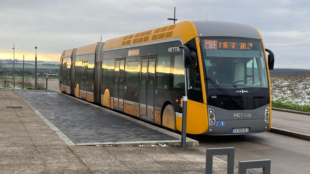 VAN HOOL ExquiCity 24 Hybrid - METTIS B - Réseau LE MET’ (METZ) - Hôpital Mercy à Université Saulcy