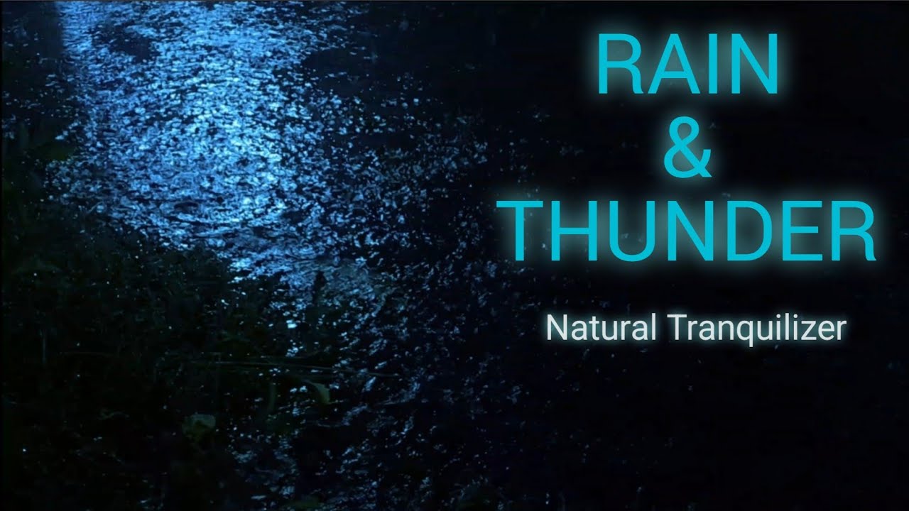 HEAVY RAIN & Rolling Thunder for Deep Sleep | Natural Tranquilizer