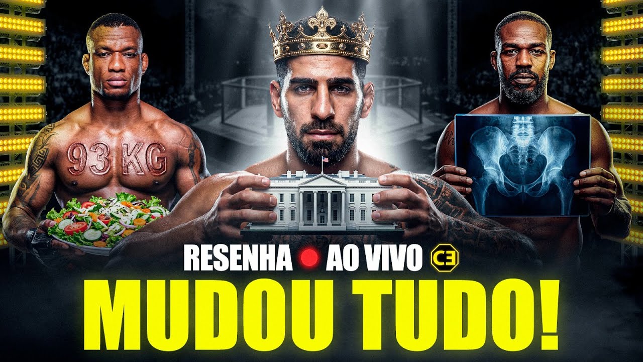 TOPURIA LIDERA PRO UFC NA CASA BRANCA, MALHADINHO MEIO-PESADO E JONES CAPENGA (RESENHA DO ENCARADA)