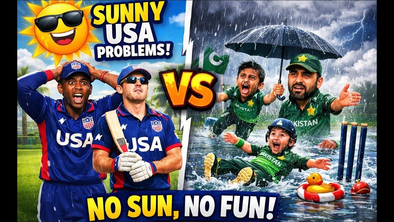 Rain, No Chance? 🌧️☀️ USA vs Pakistan Qualification Chaos!
