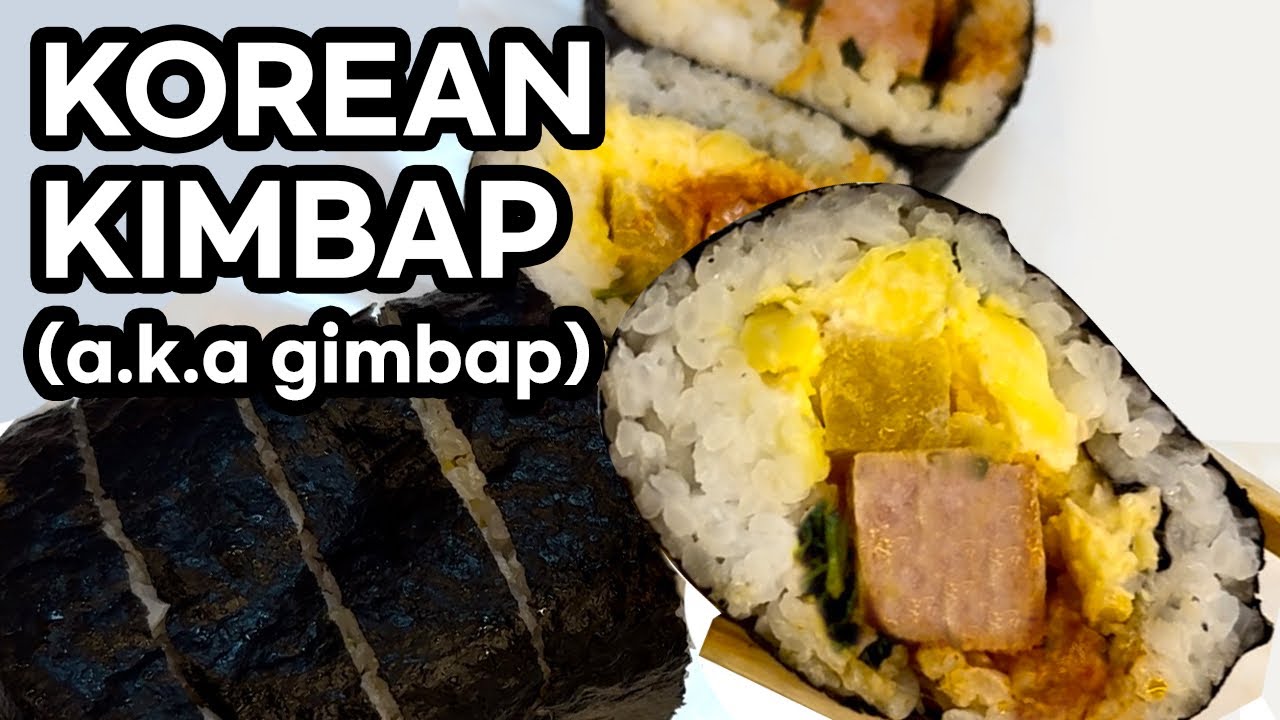 Trying KIMBAP(a.k.a gimbap) at Korean convenience store. What I ate for lunch.  #gimbap #kimbap
