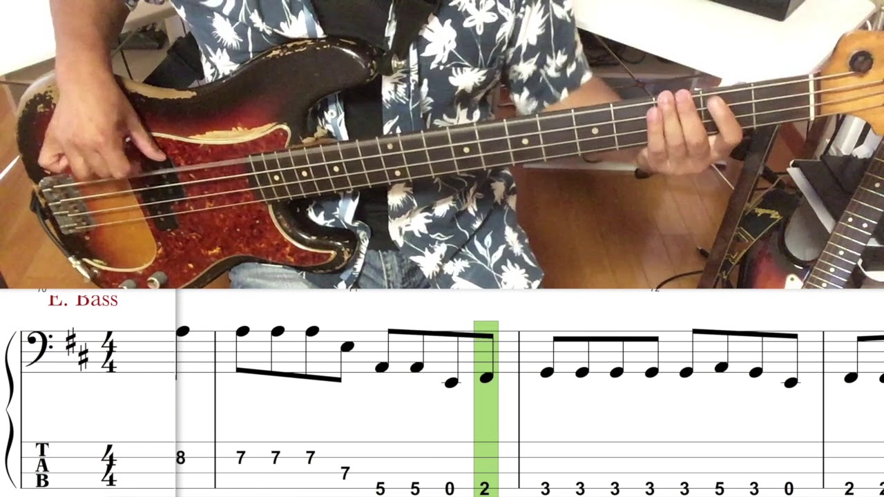 あいみょん/マリーゴールド【Bass cover】５線譜&Tab譜付き