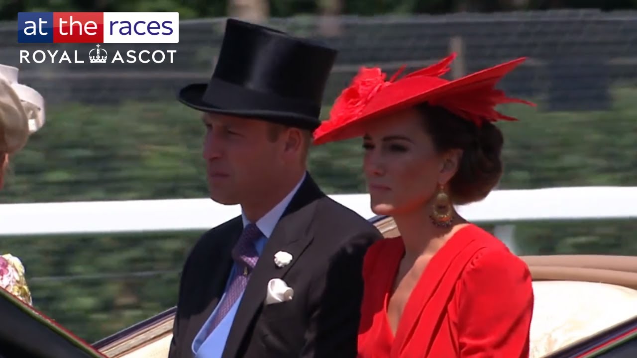 Prince William and Princess Kate arrive in the Royal Procession at Royal Ascot!