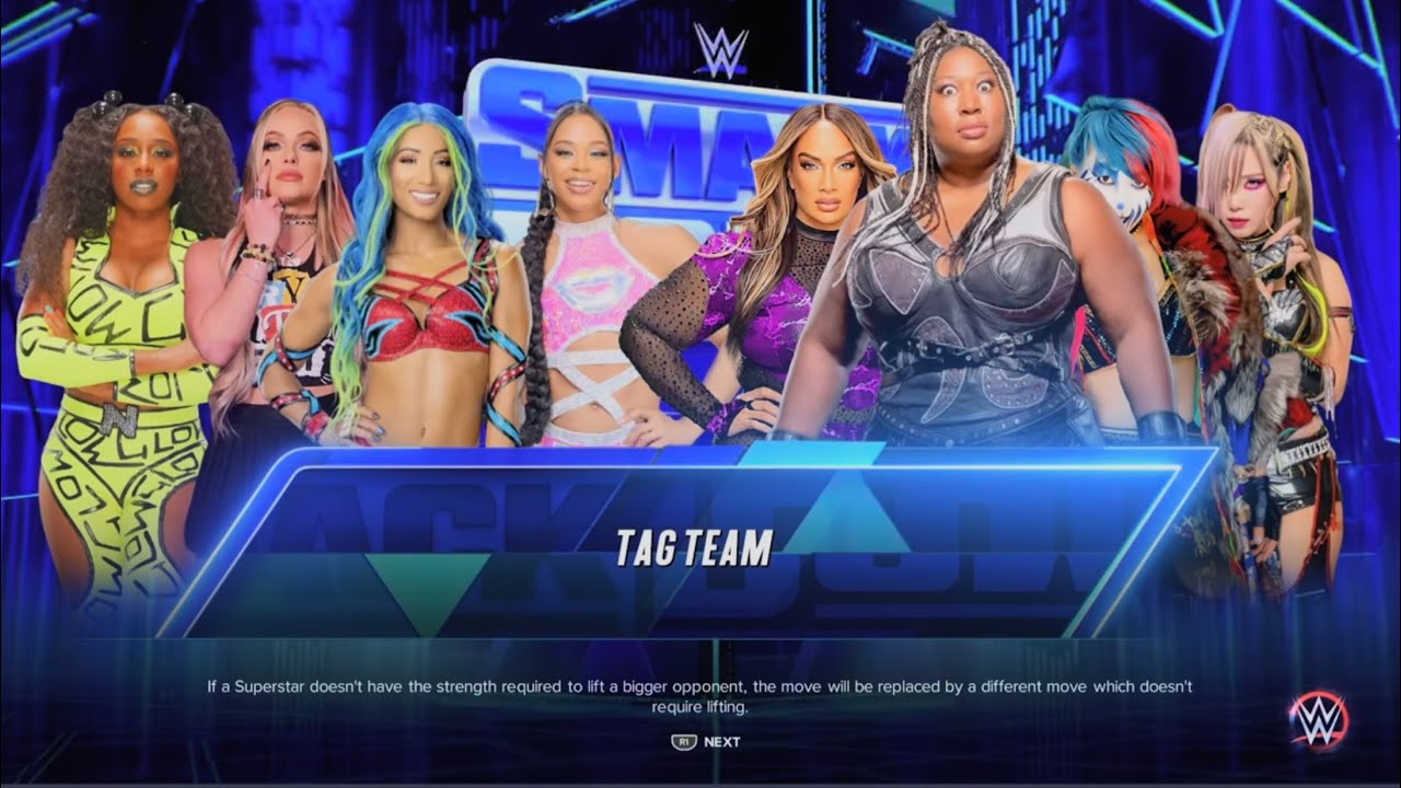 WWE 2K23 Sasha Banks , Bianca Belair , Naomi & Liv Morgan Vs Kharma , Asuka , Kairi Sane & Nia Jax