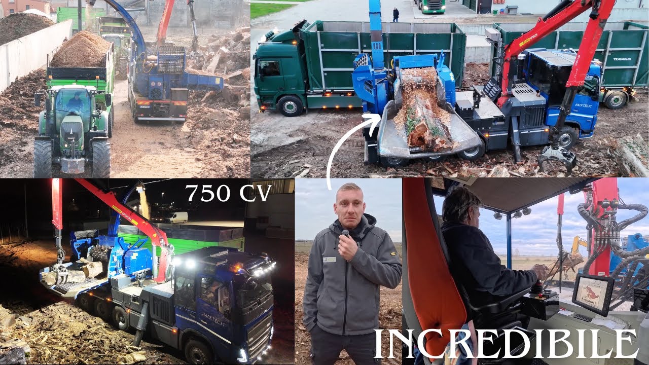 GRANDE CIPPATURA IN CORTE DEI TRONCHI CON ESCHLBOCK BIBER 110 - VOLVO DA 750CV, PAZZESCO!