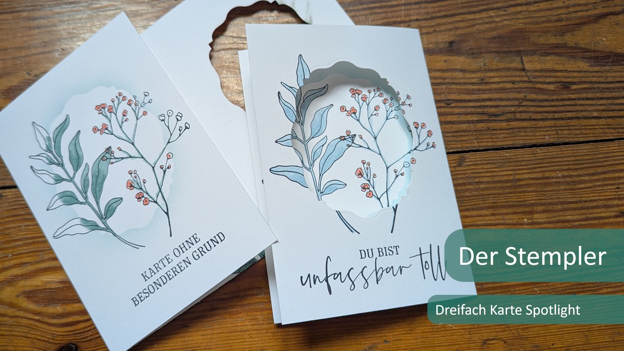 Dreifach Karte Spotlight feat. Schön Gefeiert | Der Stempler ~ Stampin Up!