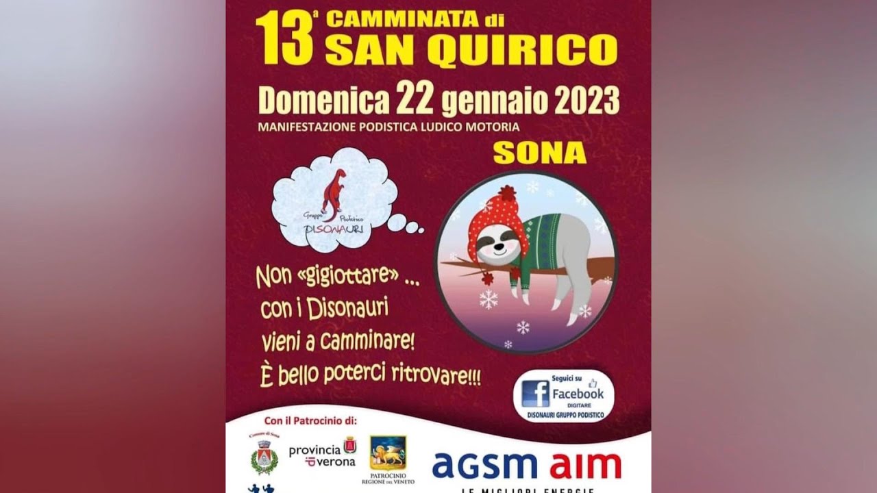 13^ Camminata di San Quirico - 22 gennaio 2023 - Gruppo Podistico i Disonauri