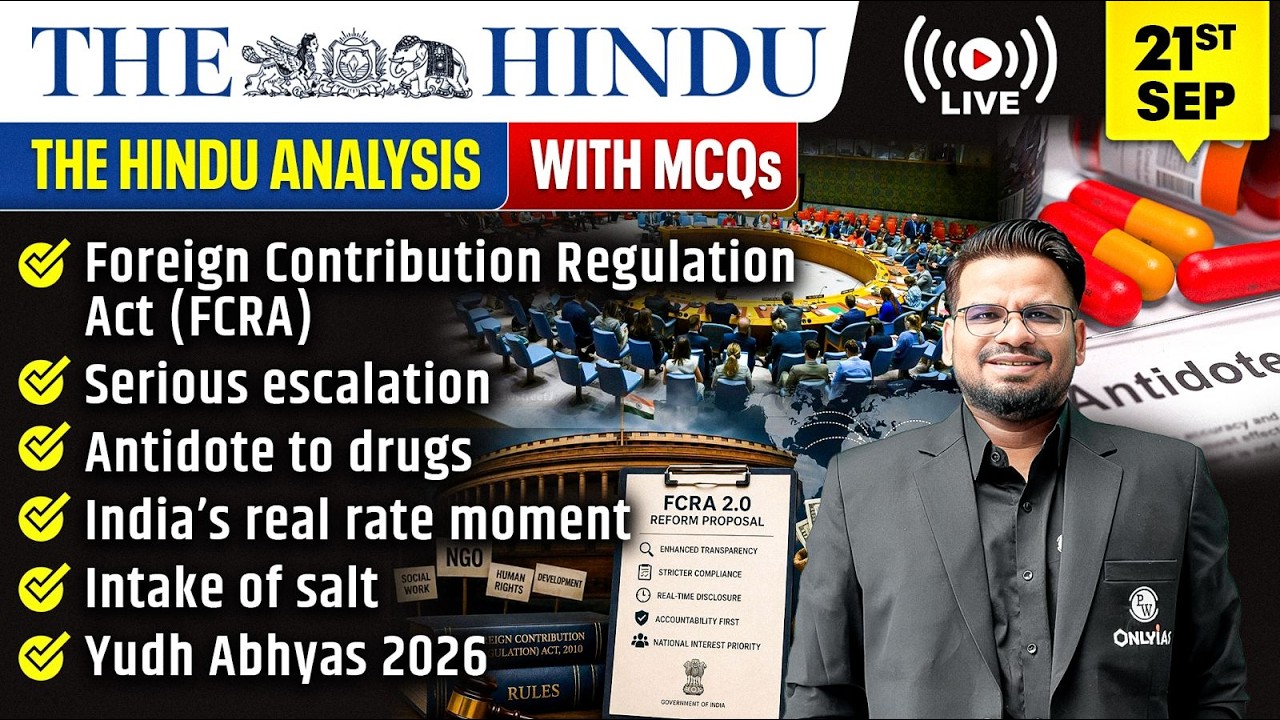 The Hindu Analysis | 21st September 2026 | The Hindu Newspaper  - Practice Questions | Prashant Sir