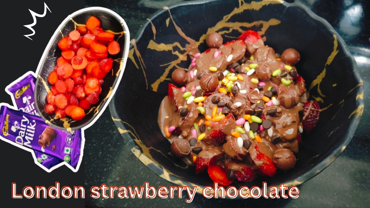 લંડનની વાયરલ સ્ટ્રોબેરી ચોકલેટ  | London's Viral Strawberries Chocolate At Home | dessert recipes