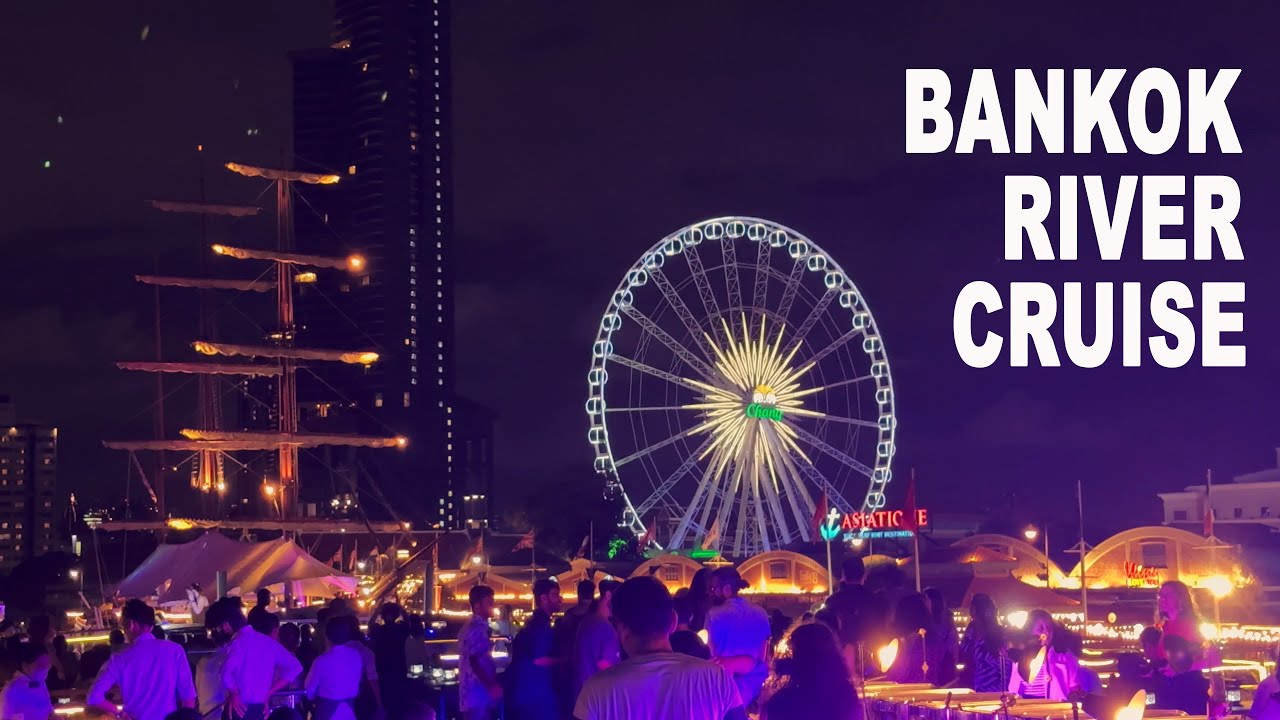Bangkok River Cruise in 4K | White Orchid Dinner & Cabaret Show.