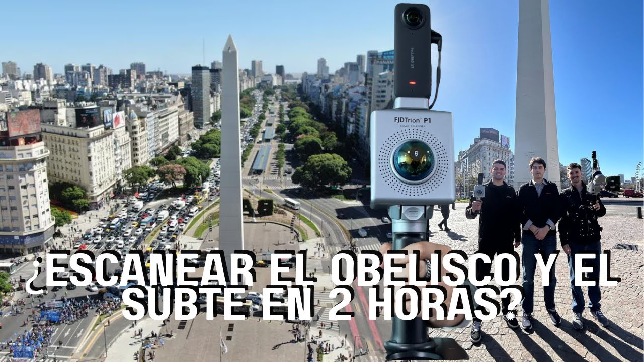 Escaneo LiDAR del Obelisco y túneles del subte con FJD Trion SLAM