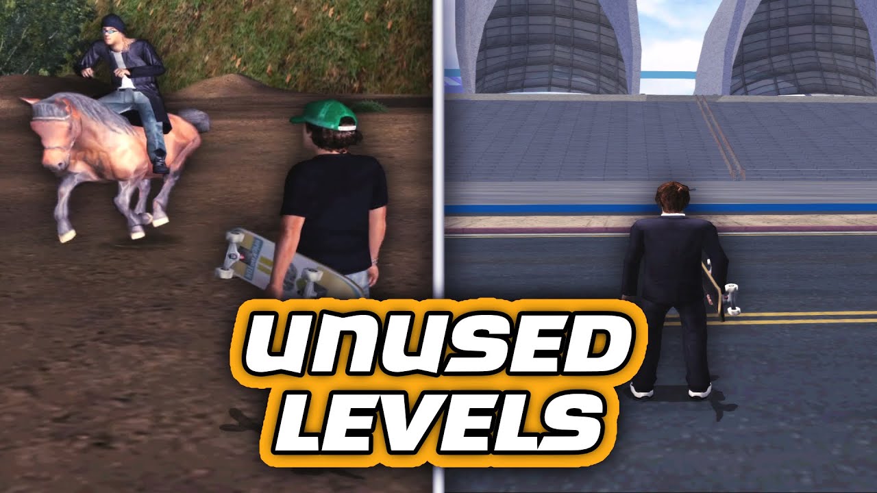 Неиспользованные уровни в Tony Hawk's Underground