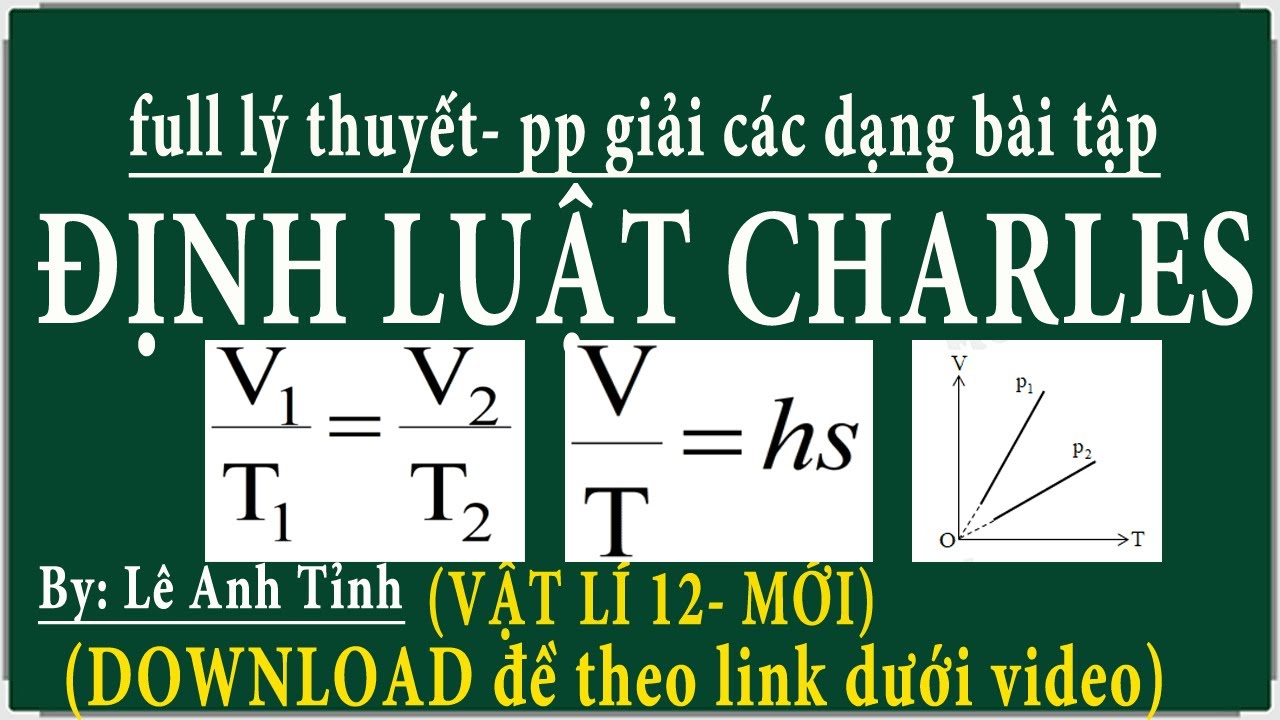 [ Vật lí 12-kntt] Hướng dẫn giải full các dạng toán về định luật charles