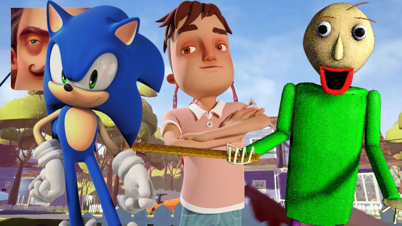 Hello Neighbor - New Neighbor Sonic Aaron Baldi History Part 522 Gameplay Walkthrough