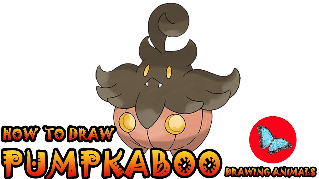 How To Draw Pumpkaboo Pokemon | Drawing Animals