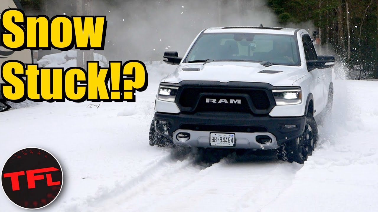 Snow + Off-road = Totally STUCK 2020 Ram Rebel? OR NOT!
