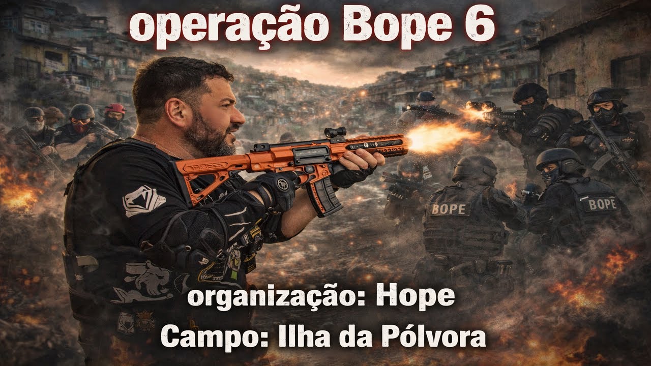 Operacao Bope 6 - ilha da Pólvora Airsoft Gameplay