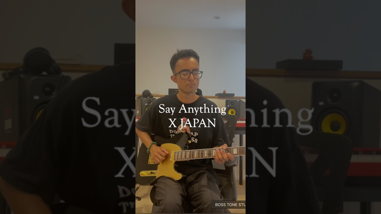 X JAPAN - Say Anything Guitar Solo / Covered by Sandy
