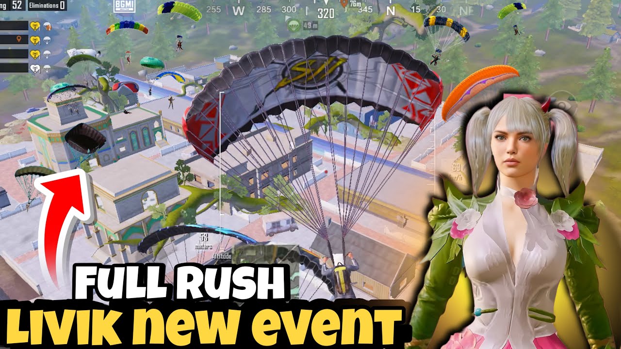 bgmi new update 4.2 livik gameplay 😱 || bgmi new event livik gameplay || full rush game