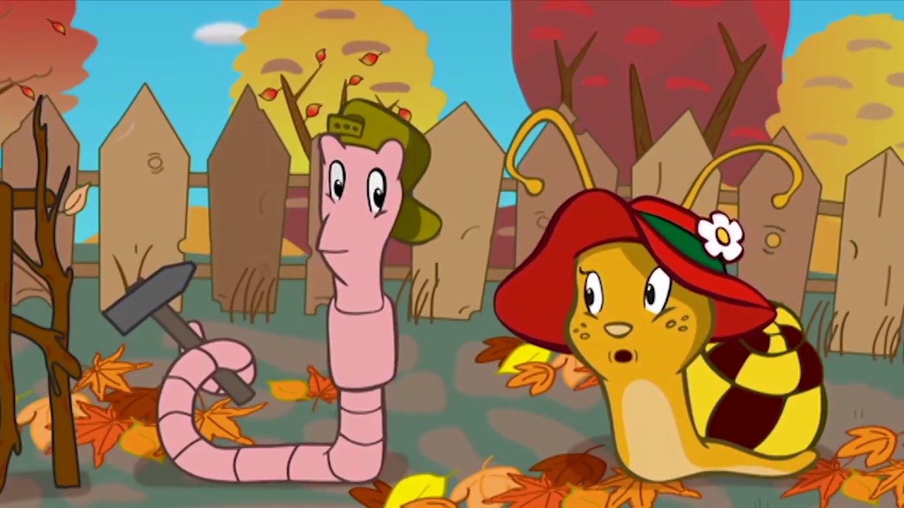 Die kleine Schnecke Monika H&auml;uschen | Der Schneeregenwurm (aus: Abenteuer im Gem&uuml;sebeet - die Serie)