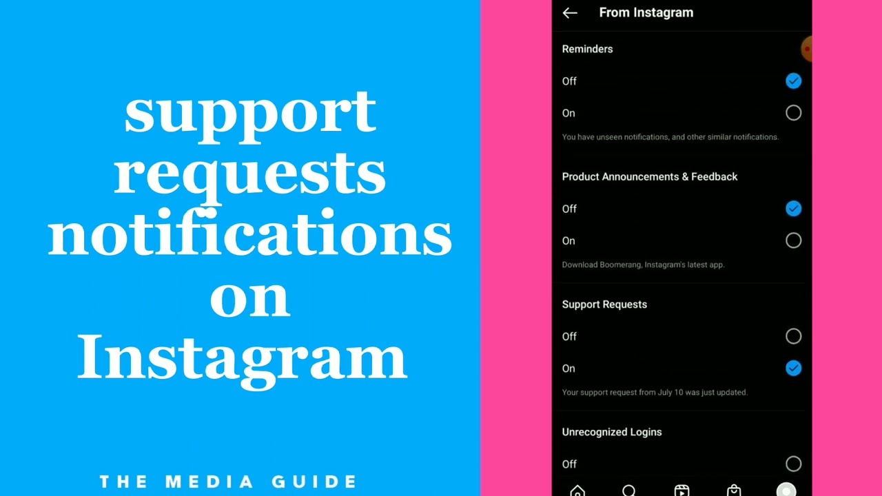 How To Turn On/Off Support Requests Notifications On Instagram App 2022