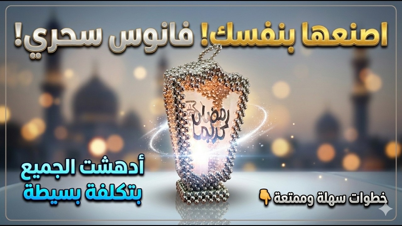 الفانوس التريند بالاكليريك الشفاف مقاس ٢٠ وخرز مقاس 10 