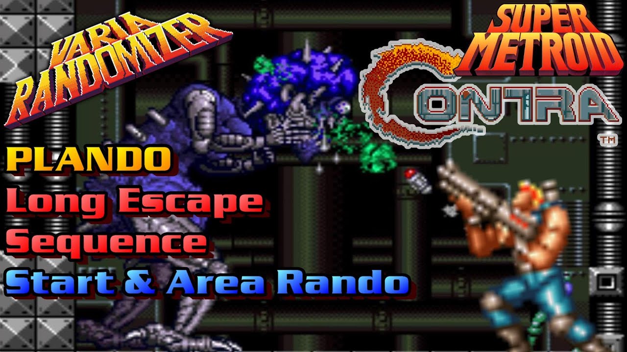 Super Metroid VARIA Randomizer: Contra Theme | Random Start, Escape & Area Plandomizer